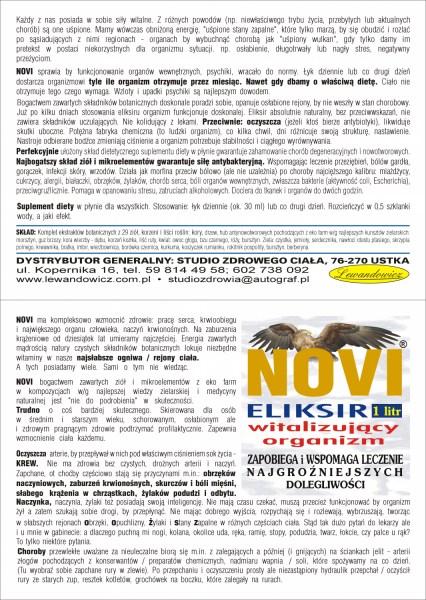 NOVI - eliksir witalizujący organizm - 500ml