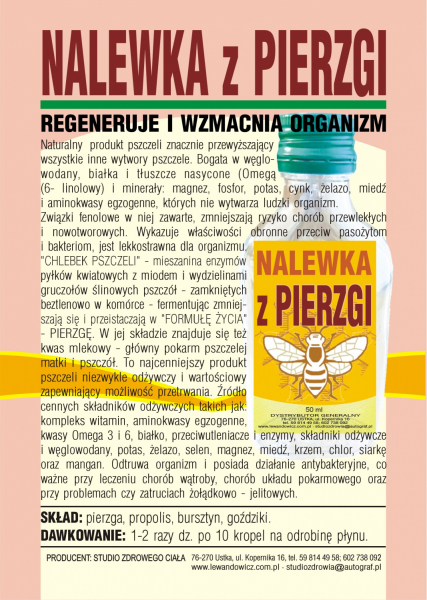 Nalewka z pierzgi - 50ml
